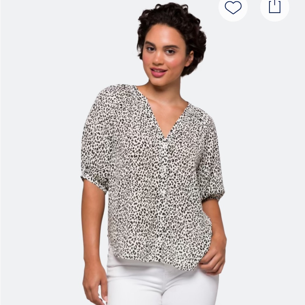 Lush Edith Button Down Blouse